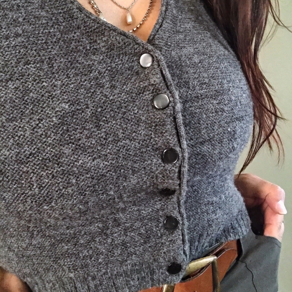 Rare Darling and Stylish 1950’s Vintage Wool Vest